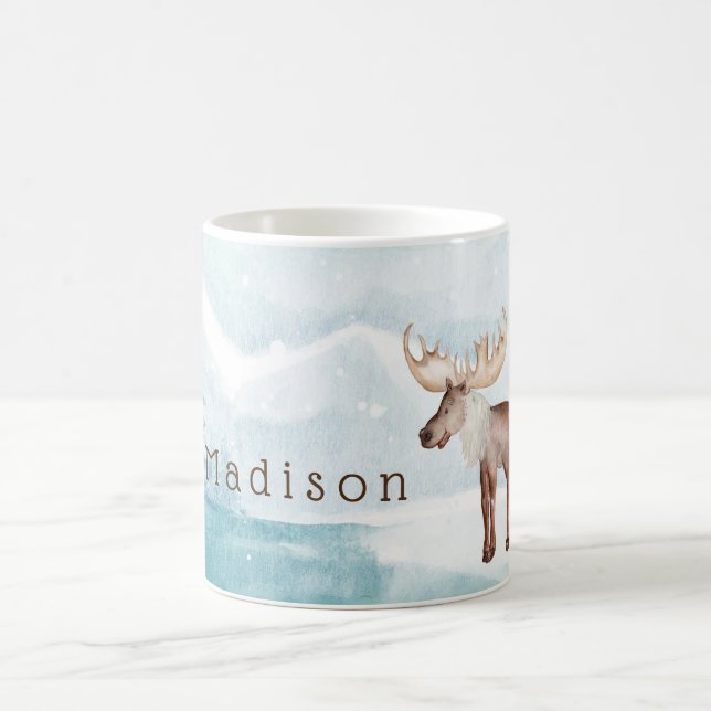 Taza De Café Vacaciones personalizadas de alce suave (Centro)