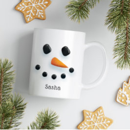 Taza De Café Vacaciones personalizadas de Navidades de muñecos 