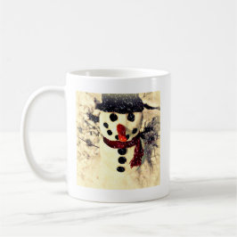 Taza De Café Vacaciones que dejen que nieve Adorable Snowman