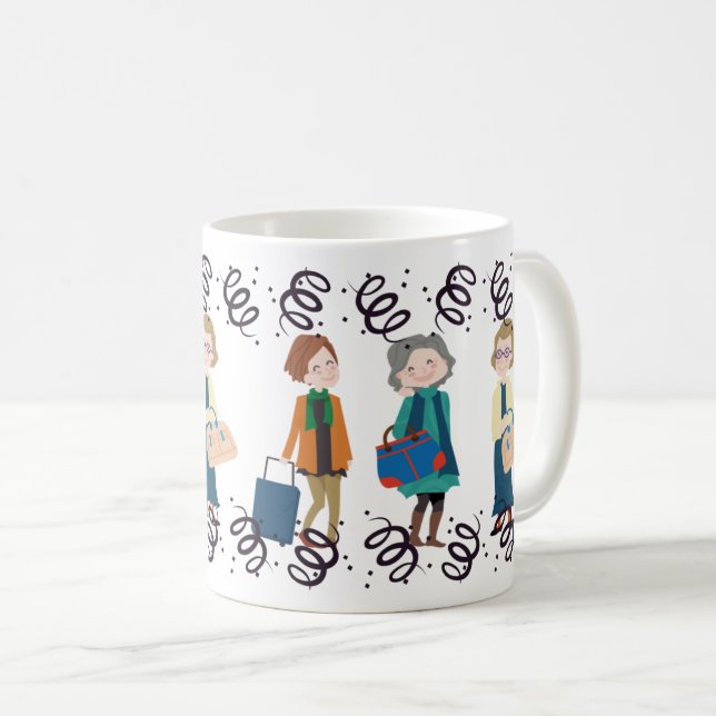 Taza De Café Vacaciones, turismo y Wanderlust (Anverso derecho)