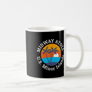 Taza De Café Vacaciones veraniegas de Midway Atoll Beach Islas