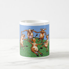 Taza De Café Vacas bailando de Mootisse