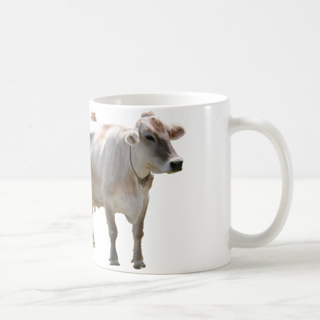 Taza De Café Vacas del suizo de Brown (Derecha)