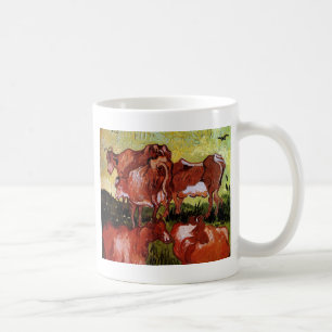 Taza De Café Vacas después de Jordaens Vincent van Gogh