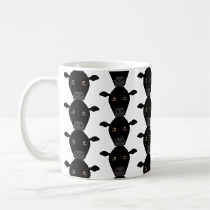 Taza De Café Vacas negras en la bruma