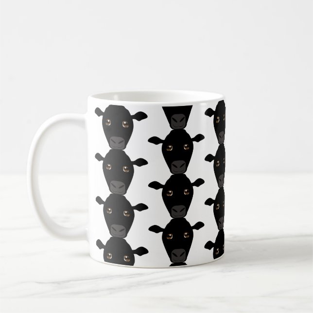 Taza De Café Vacas negras en la bruma (Izquierda)