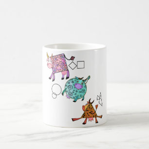 Taza De Café Vacas Voladoras Niños Mug