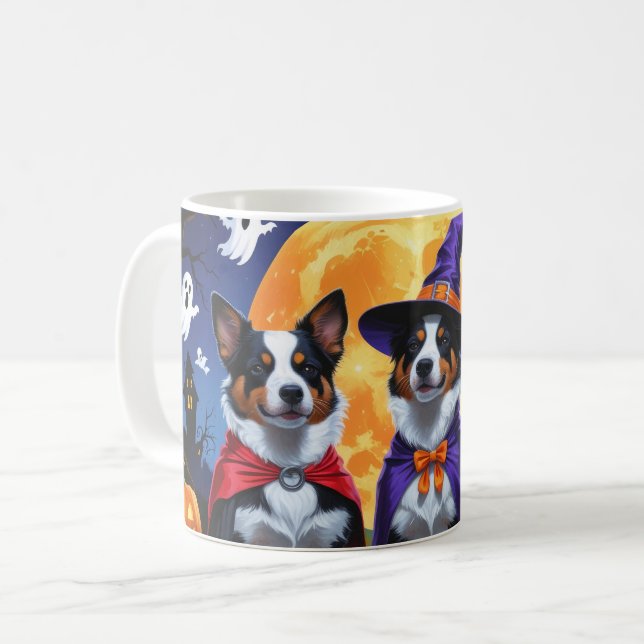 Taza De Café Vacuna australiana de perros de ganado calabaza Ha (Anverso izquierdo)