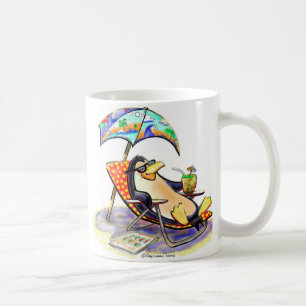Taza De Café vago de la playa