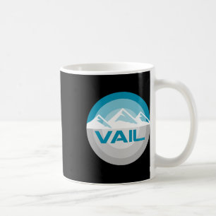 Taza De Café Vail Colorado Gráfico Vintage Snowboard Esquí
