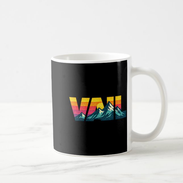 Taza De Café Vail diseña _ vail denver _ vail ropa _ vail (Derecha)