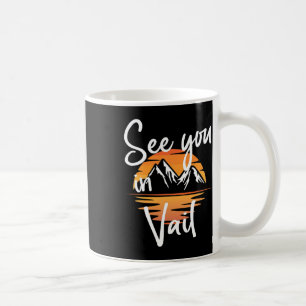 Taza De Café Vail Usa Vacation Ski Senderismo 1