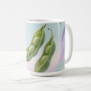 Taza De Café Vainas de Guisante Flotantes Soñadoras