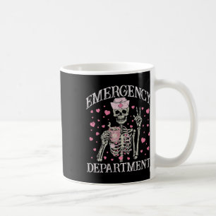 Taza De Café Valentín Enfermera Urgencias Sala Esqueleto