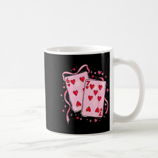 Taza De Café Valentine 6 7 Valentines Day Matching Couple Heart (Derecha)
