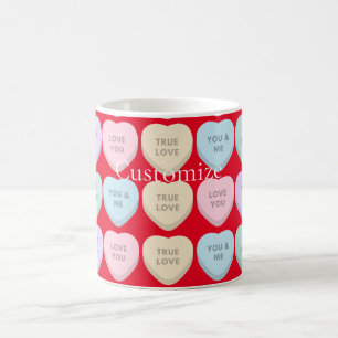 Taza De Café Valentine Candy Hearts Thunder_Cove