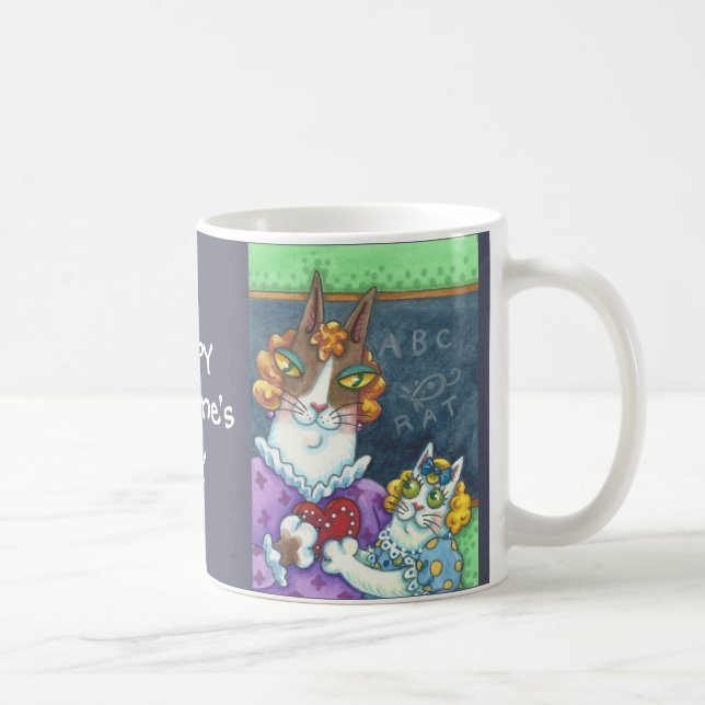 Taza De Café VALENTINE CAT MUG, Mascota de Hiss N' Fitz (Derecha)