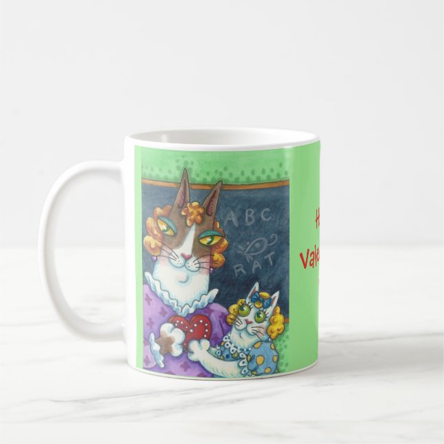 Taza De Café VALENTINE CAT MUG, Mascota de Hiss N' Fitz (Izquierda)