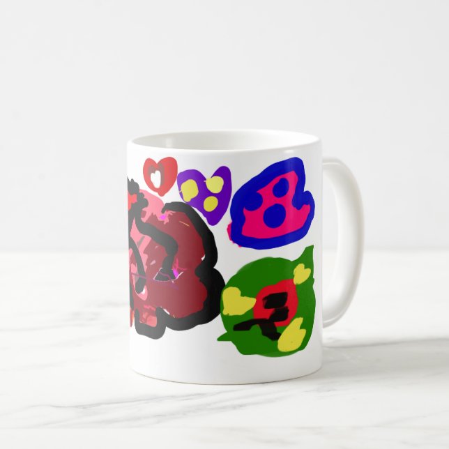 Taza De Café Valentine de Rosa y Ladybug (Anverso derecho)