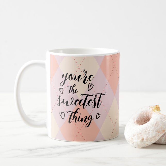 Taza De Café Valentine, eres el más dulce colorido (Con donut)
