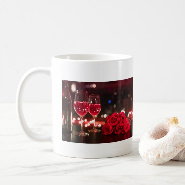 Taza De Café Valentine Gift Mug (Con donut)