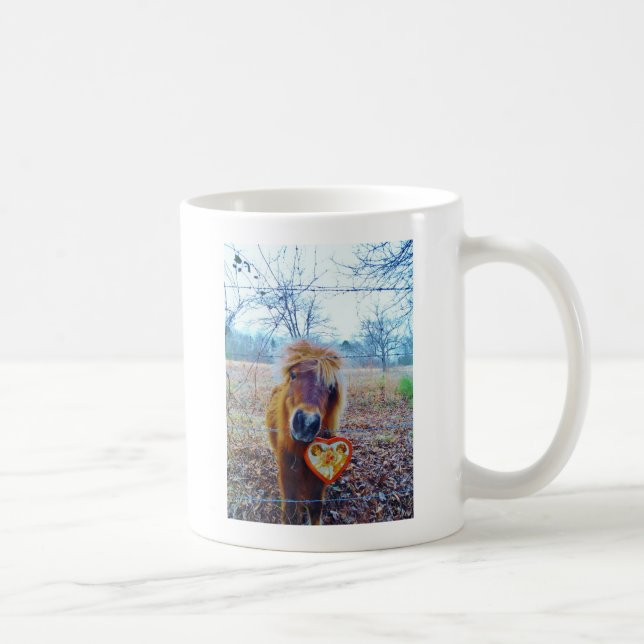Taza De Café Valentine Heart Horse (Derecha)