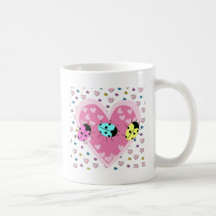 TAZA DE CAFÉ VALENTINE LADYBUGS