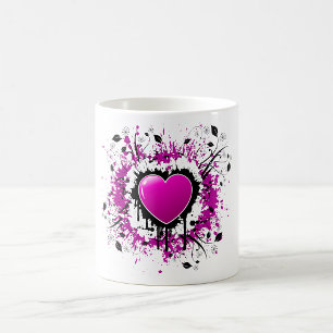 Taza De Café Valentine Purple Heart
