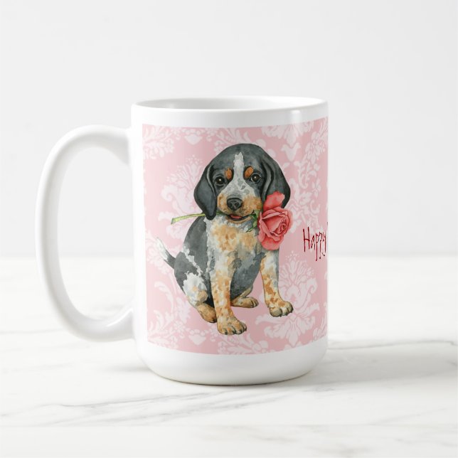 Taza De Café Valentine Rosa Bluetick (Izquierda)