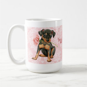 Taza De Café Valentine Rosa Min Pin