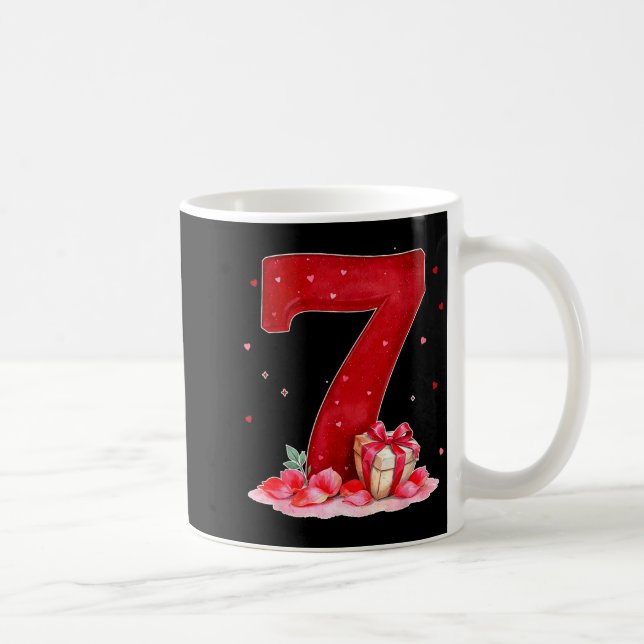 Taza De Café Valentine’s Day 67 Filled With Heart Funny Six Sev (Derecha)