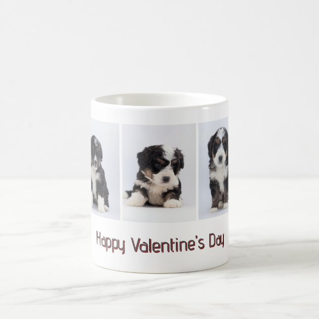 Taza De Café Valentine’s Day Dog Mug – Add Your Dog’s Photos (Centro)