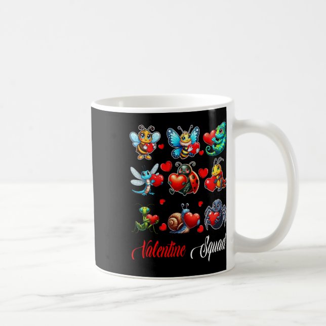 Taza De Café Valentine Squad Insects Bee Butterfly Ladybug Hold (Derecha)