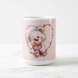 Taza De Café Valentine Teddy in Heart Frame