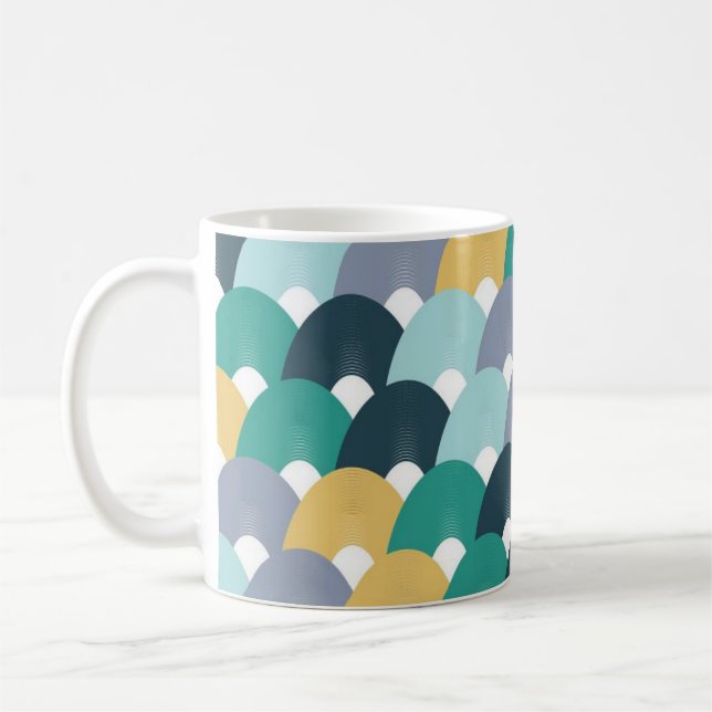 Taza De Café Valentine Vibes Floral Pattern  (Izquierda)