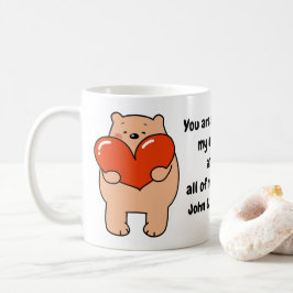 Taza De Café Valentine's Day Bear Love Heart