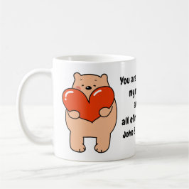 Taza De Café Valentine's Day Bear Love Heart