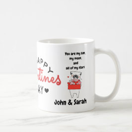 Taza De Café Valentine's Day DogLove Heart