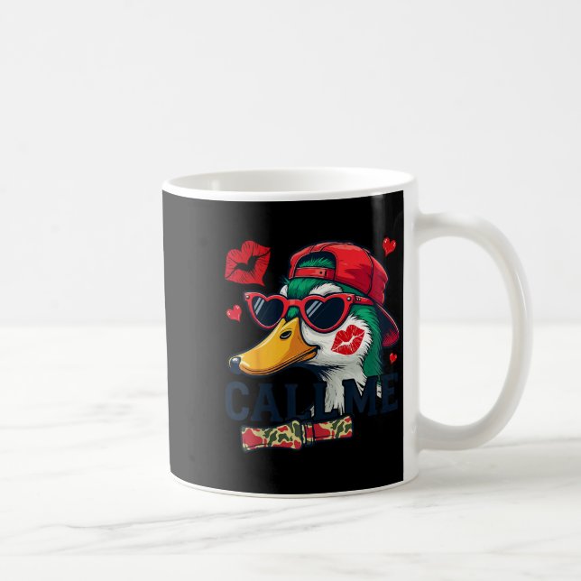 Taza De Café Valentine's Day Duck Hunting Camo Call Me Toddler  (Derecha)