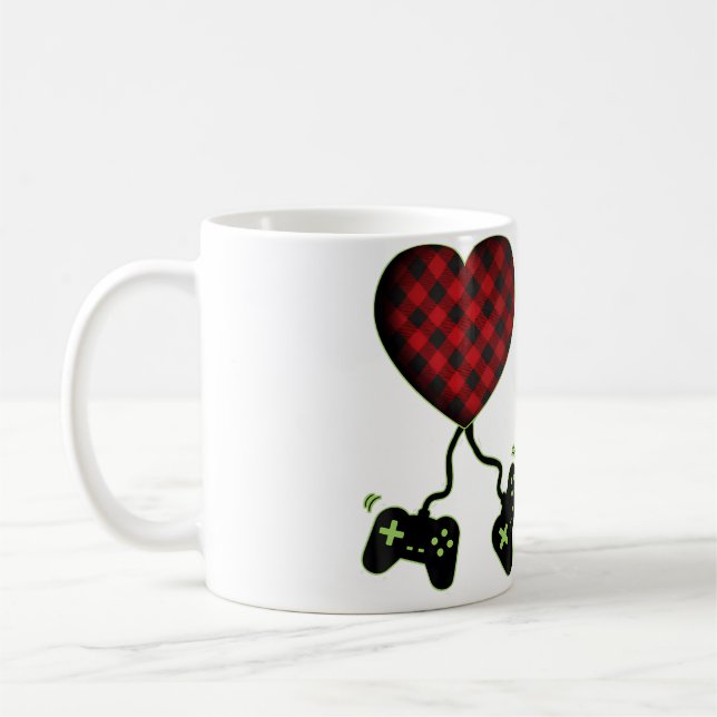 Taza De Café Valentines Day Gamer Lover For And Boys (Izquierda)
