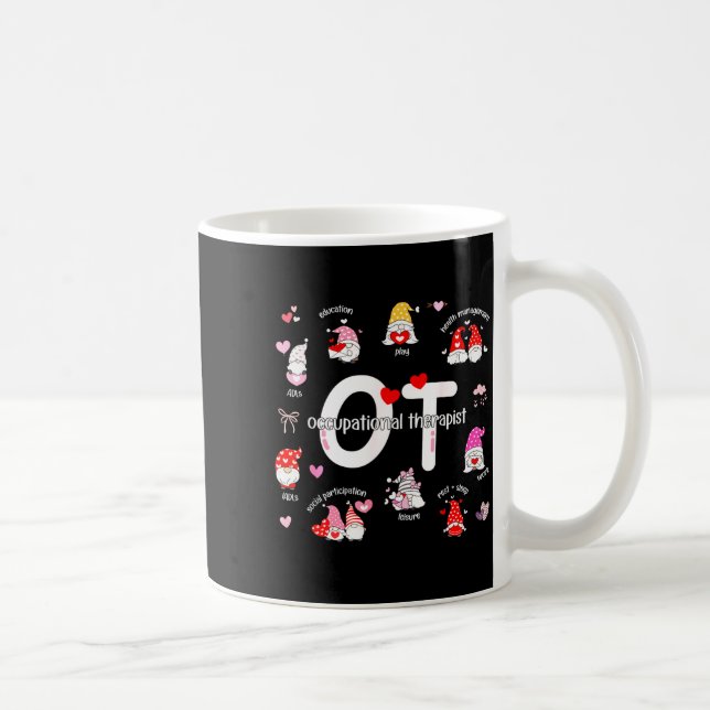 Taza De Café Valentines Day Heart Occupational Therast Ot Thera (Derecha)