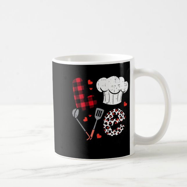 Taza De Café Valentines Day Love Lunch Lady Life School Cafeter (Derecha)