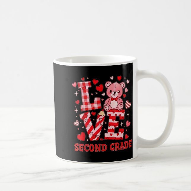 Taza De Café Valentine's Day Love Second Grade Teacher  (Derecha)