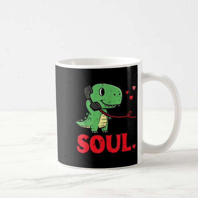 Taza De Café Valentines Day Matching Soulmates Soul Dino Trex C (Derecha)