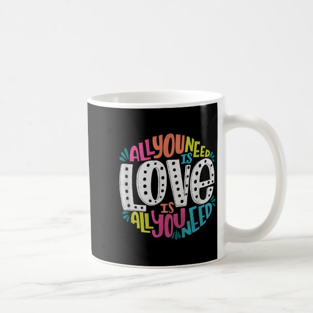 Taza De Café Valentine's Day Product - All You Need Is Love  (Derecha)