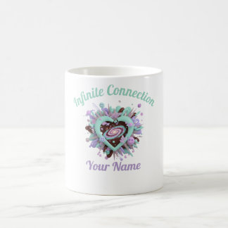 Taza De Café Valentine's Day & Purple and teal Personalized Mug