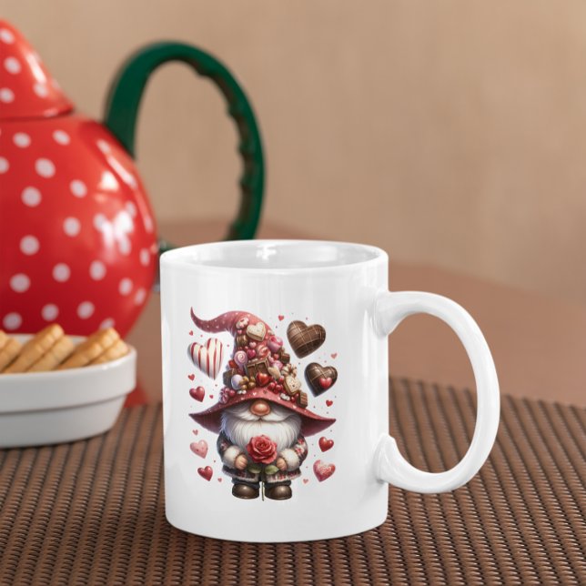Taza De Café Valentines Gnome (Subido por el creador)