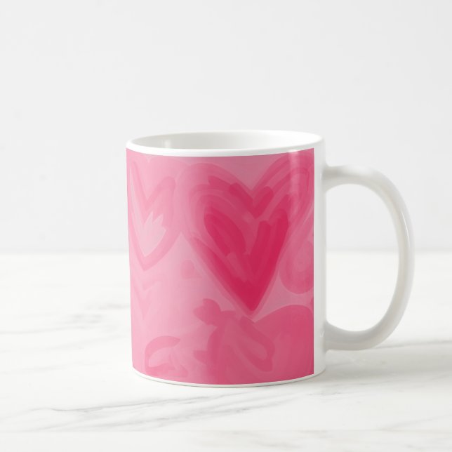 Taza De Café Valentines Love Hearts (Derecha)