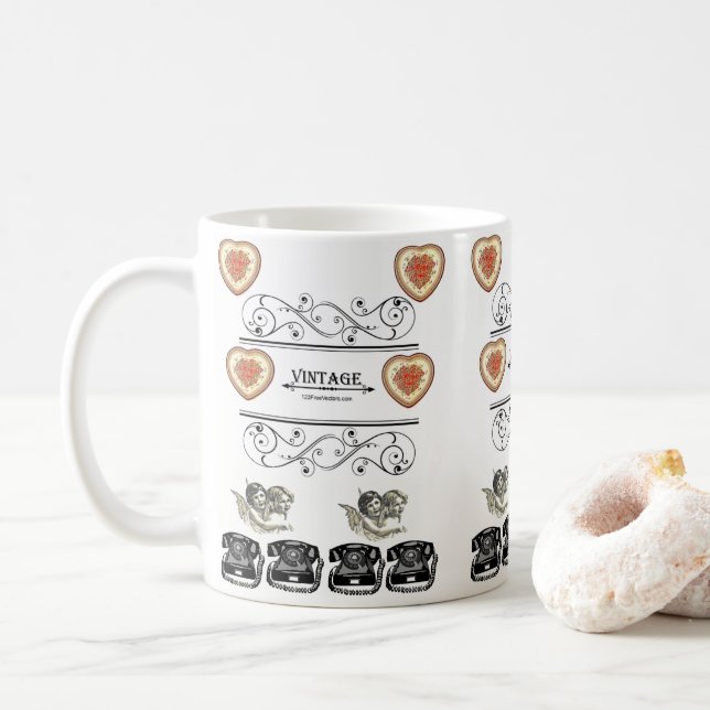 Taza De Café Valentines Mug (Con donut)