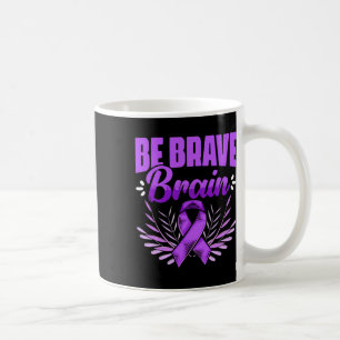 Taza De Café Valiente cerebro - Epilepsia Sobreviviente Concien